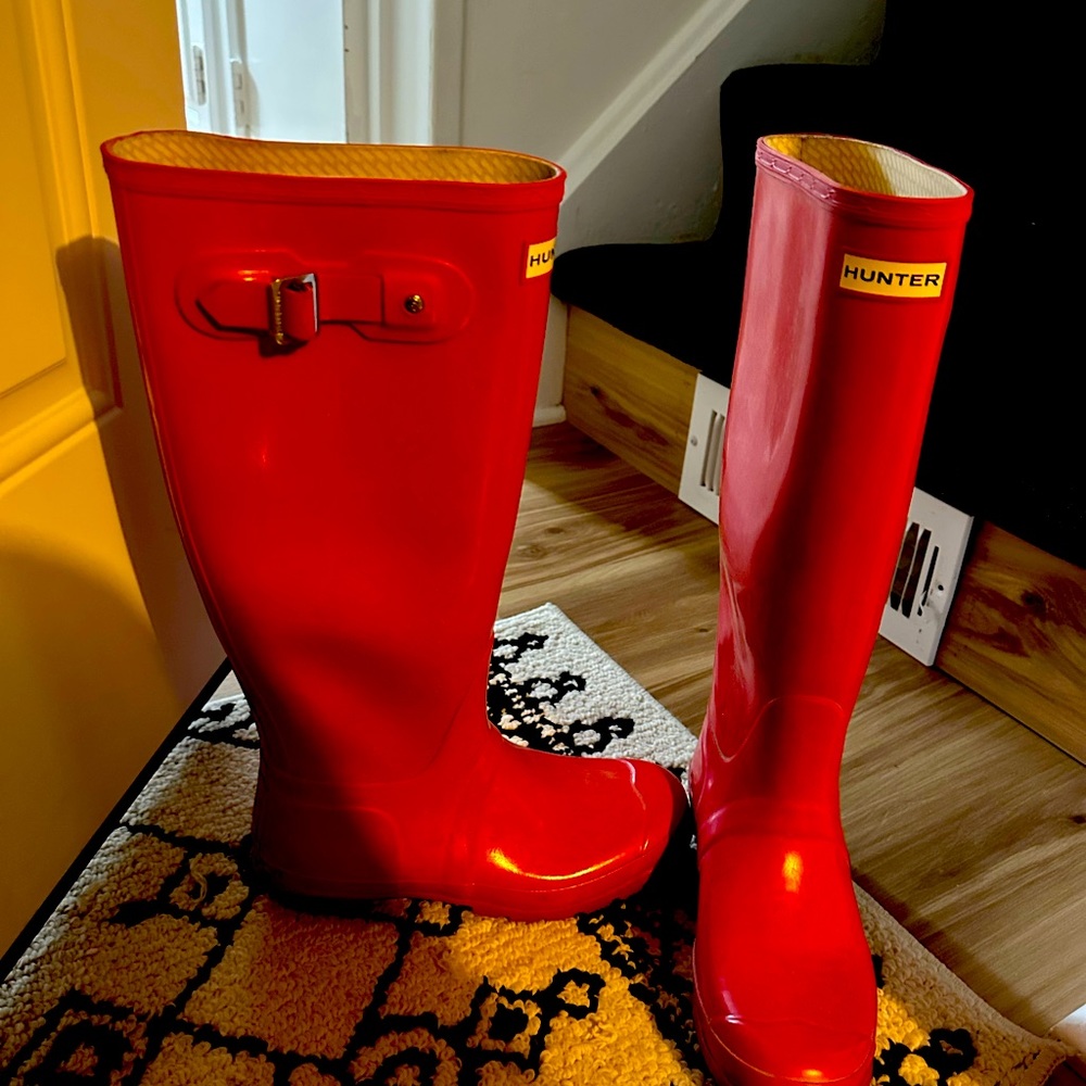 Hunter - Original Tall Hunter Rain Boots - Red